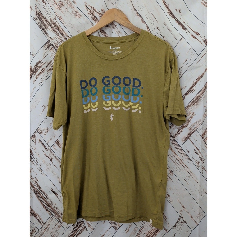 Cotopaxi Shirt Do Good Organic XL Short Sleeve Green T shirt